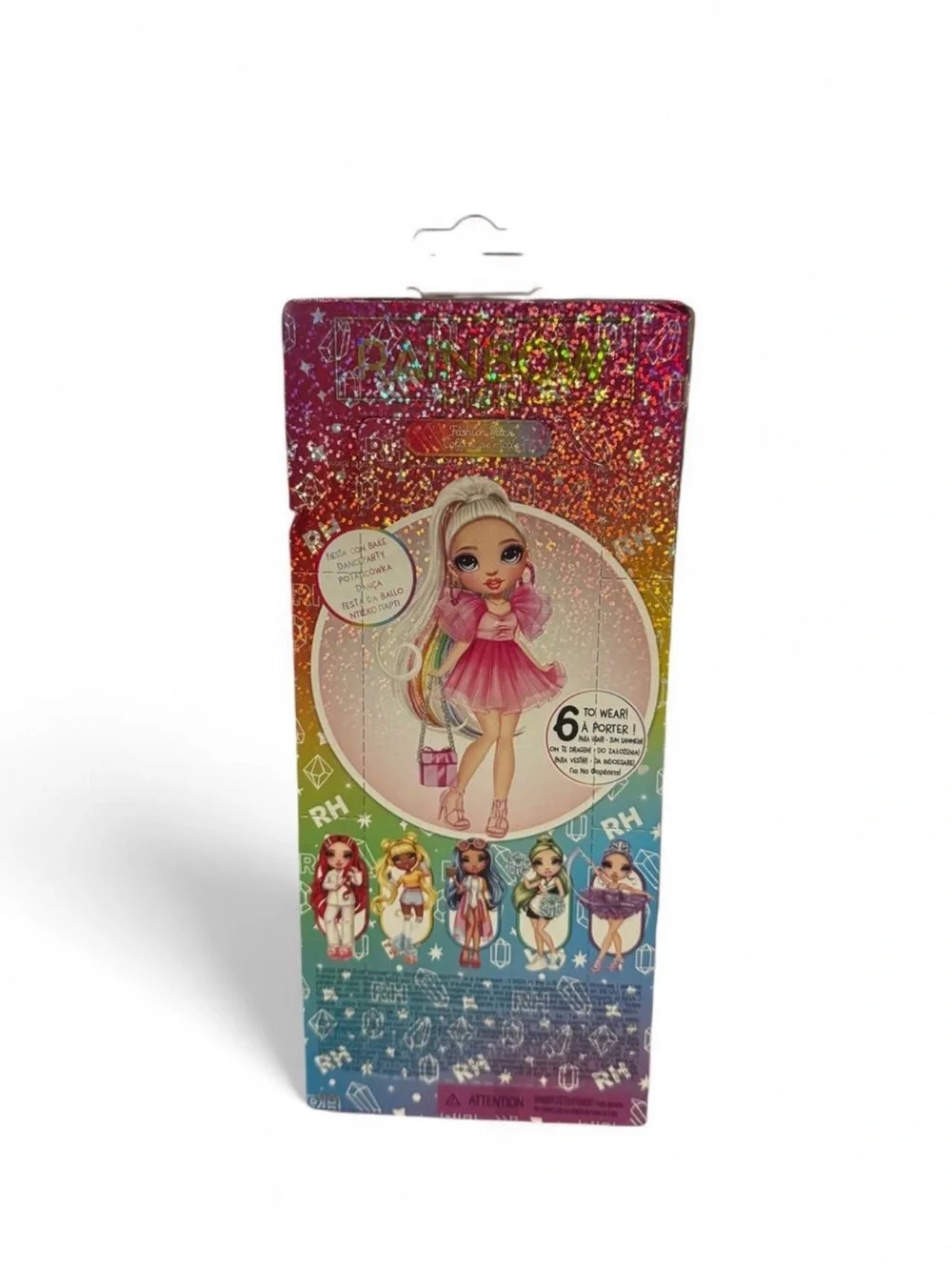 Rainbow Pink Dress & Accessory Set for Kids